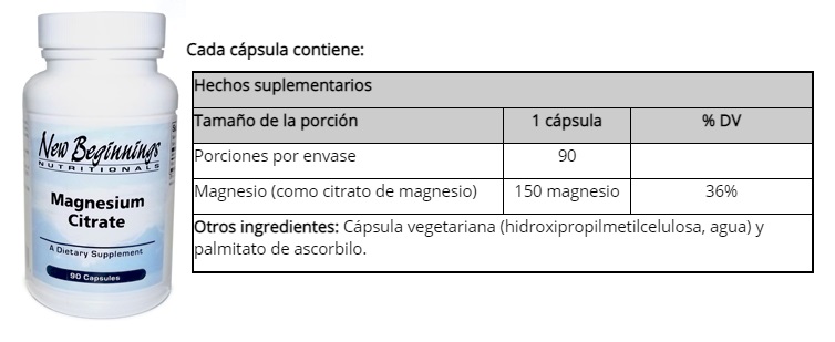 CITRATO DE MAGNESIO X 90 CAPS
