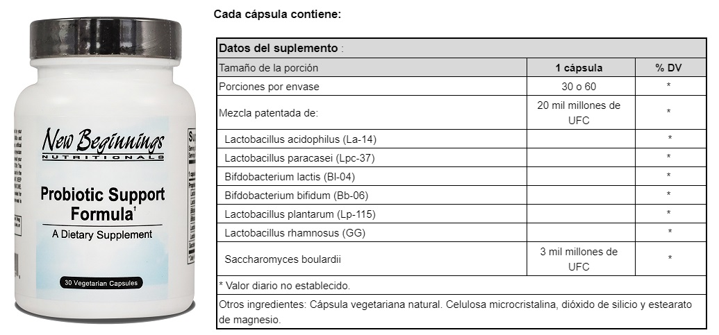 PROBIOTICO SUPPORT FORMULA X 60 CAPS