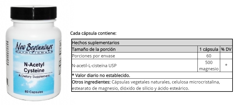 NAC - N-ACETYL CYSTEINE 500MG X 60CAPS