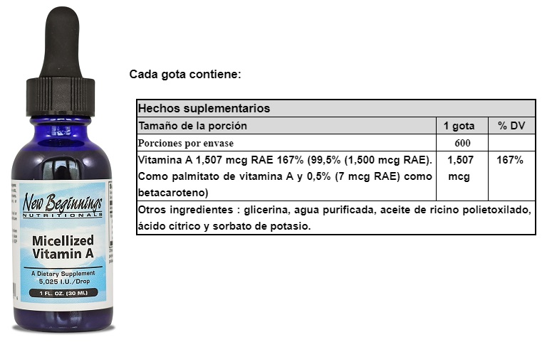 VITAMINA A MICELLIZADA X 1fl oz