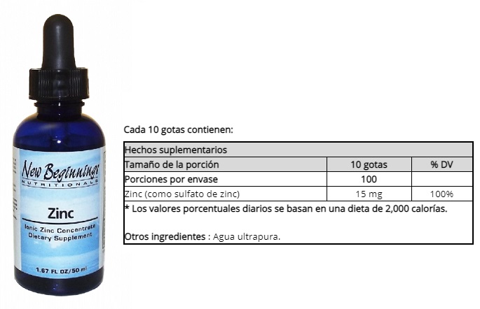 ZINC IONICO LIQUIDO X 50 ML