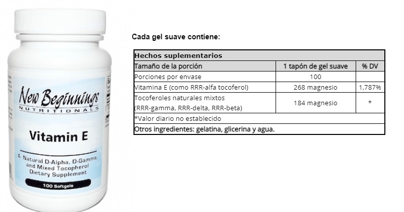 VITAMINA E X 100 SOFTGELS