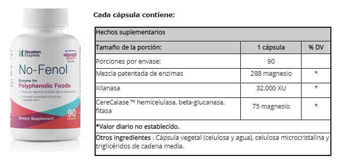 ENZIMA NO FENOL X 90CAPS