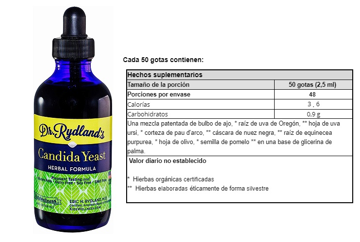 FORMULA DE LEVADURA CANDIDA X 4OZ