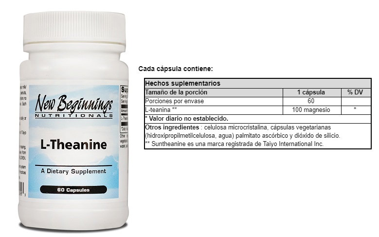 L-THEANINE 100MG X 60 CAPS