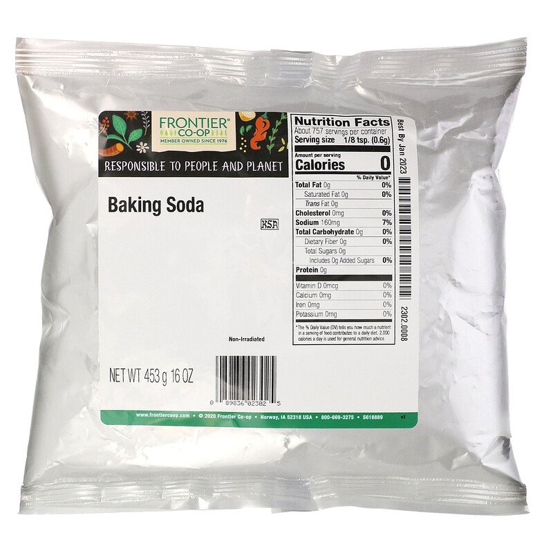 BICARBONATO DE SODIO S/ ALUMINIO S/GLUTEN X 453GR