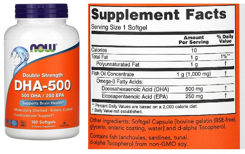 DHA 500 X 180SOFTGELS