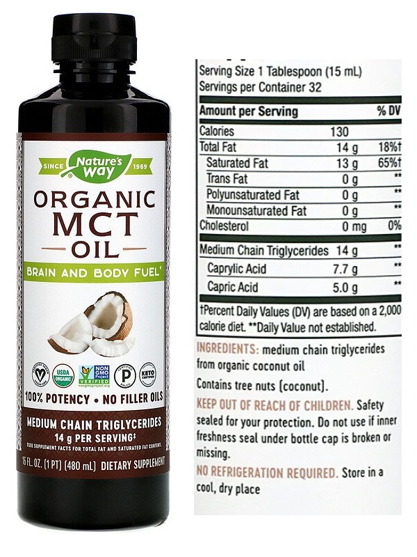 ACIDO CAPRILICO MCT (ACEITE) X 480 ML