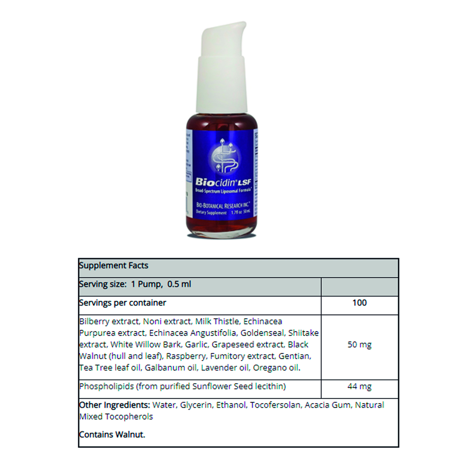BIOCIDIN LSF DE AMPLIO ESPECTRO (50 ml)