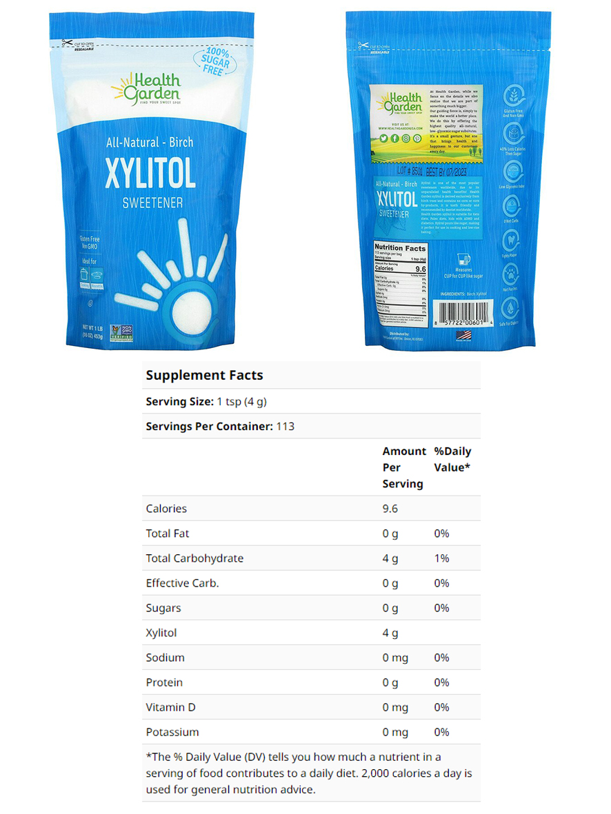 XILITOL DE ABEDUL X 453 GR