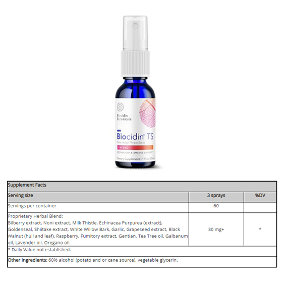 BIOCIDIN THROAT SPRAY  X 30 ML