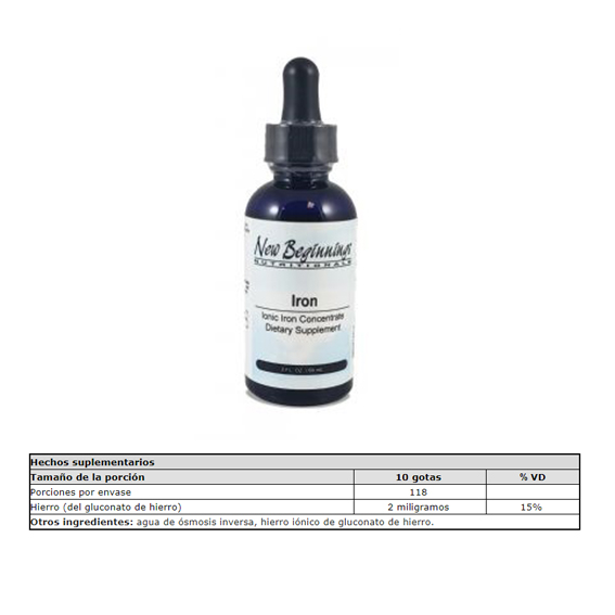 IONIC IRON - HIERRO IÓNICO X 60 ML