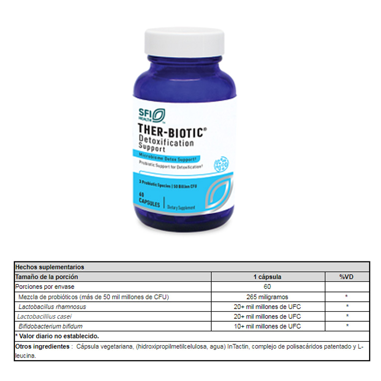 THER BIOTIC DETOXIFICATION SUPPORT X 60 CAPS