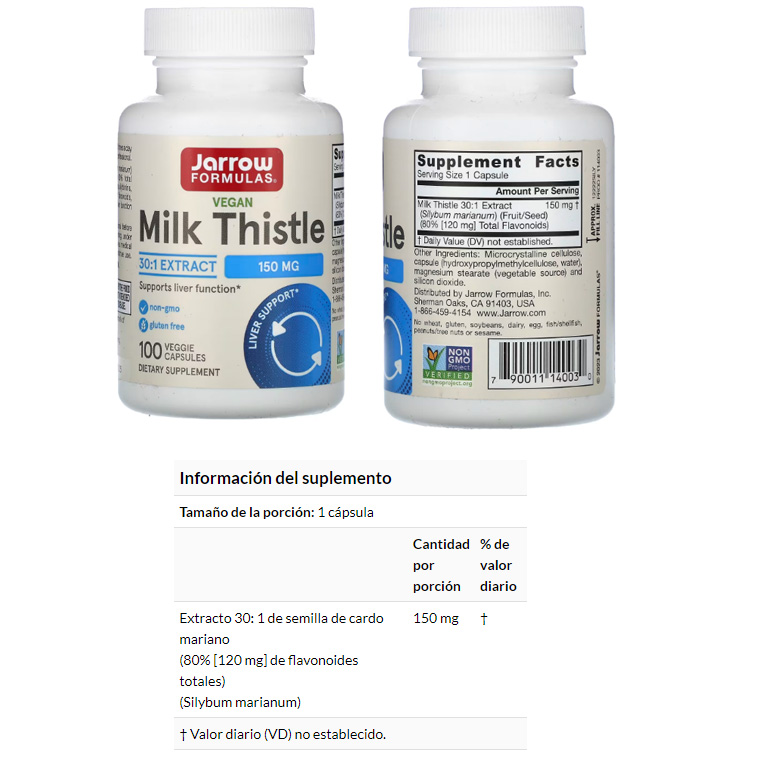 CARDO MARIANO MILK THLISTE 150 MG X 100VCAPS