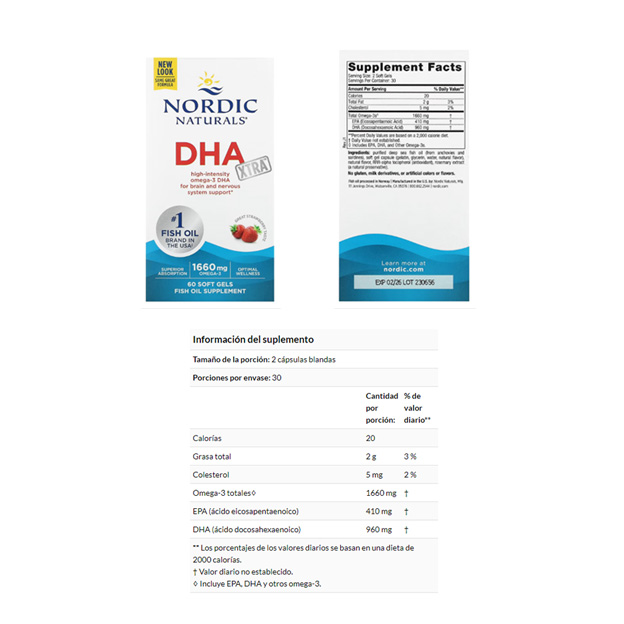 DHA XTRA FRESA X 60 CAPS