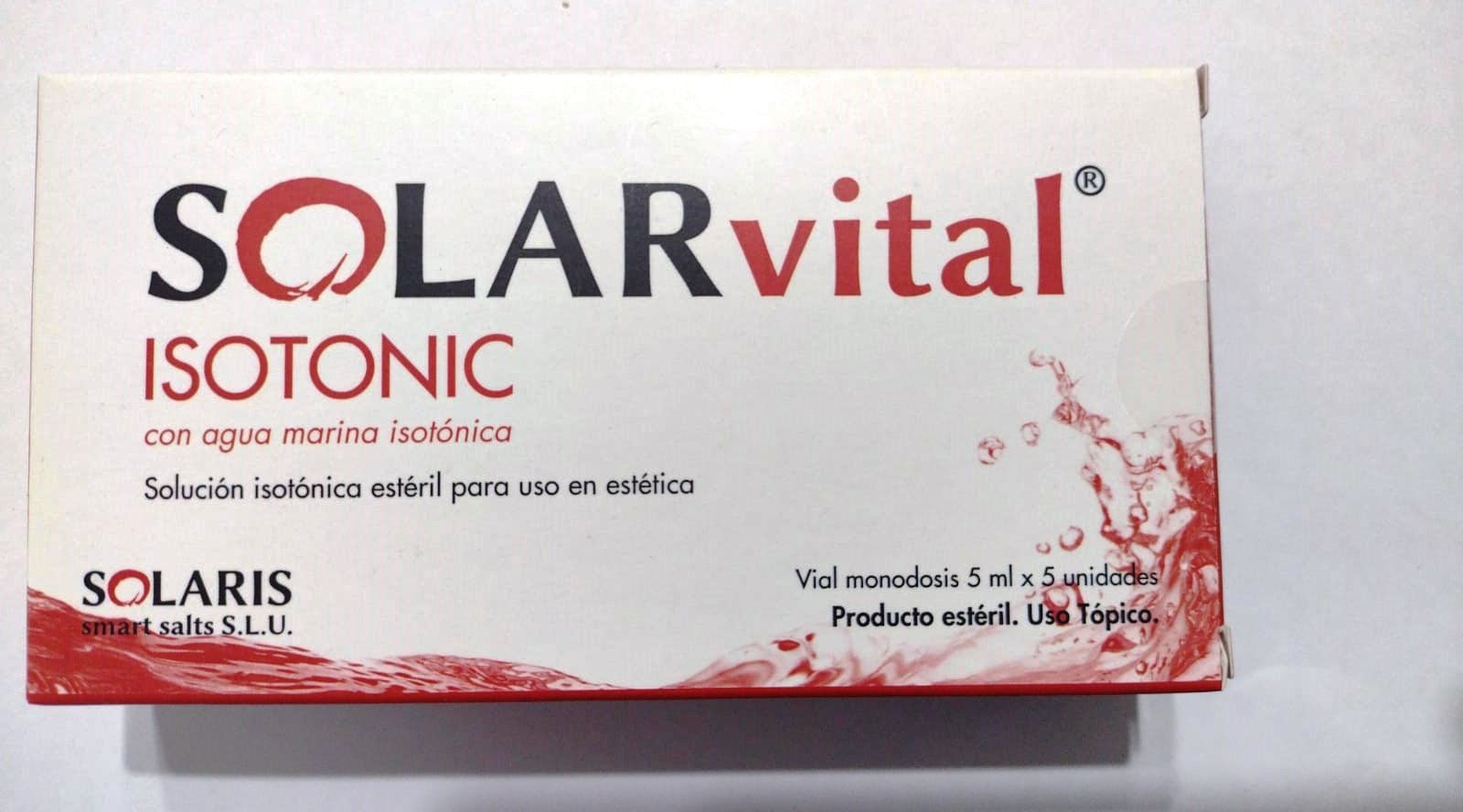 SOLAR VITAL ISOTONIC X 5ML X 5 UNIDADES