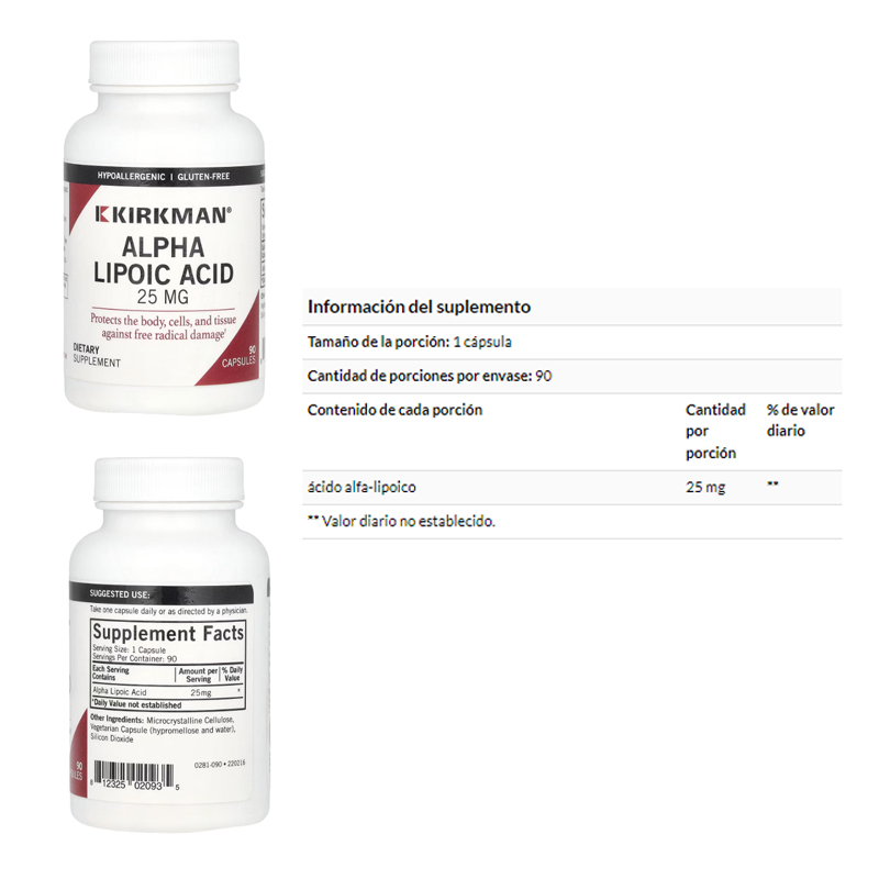 ACIDO ALFA-LIPOICO 25 MG X 90 CAPS